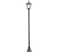 Lampadaire de jardin solaire à LED, capteur PIR et crépusculaire, 300 lm, 160 cm [Royal Gardineer]