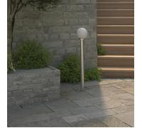 Lampadaire de jardin - VIDAXL - 1 lampe - Acier inoxydable - Blanc - 110 cm