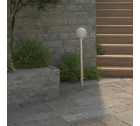 Lampadaire de jardin - VIDAXL - 1 lampe - Acier inoxydable - Blanc - 110 cm Blanc G