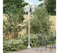 Lampadaire De Jardin Vidaxl 3 Lampes E27 Blanc 220 Cm Aluminium