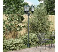 Lampadaire De Jardin Vidaxl 3 Lampes E27 Vert 220 Cm Aluminium