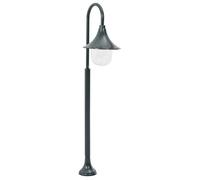 Lampadaire de jardin - VIDAXL - E27 - Aluminium - 120 cm - Vert foncé - Vintage