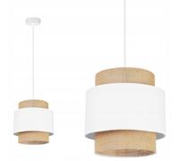 LAMPADAIRE DE PLAFOND SUSPENDU LUSTRE ABAT-JOUR BOHÈME EN JUTE