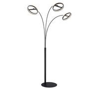 Lampadaire de salon orientable noir tactile variateur LED H 190 cm