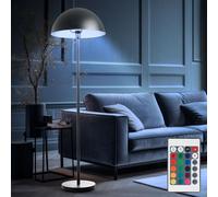 Lampadaire De Salon RGB LED Avec Télécommande Dimmer Aluminium Gris
