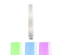 Lampadaire design 14 watts télécommande chromé, dimmable, coloré dans un ensemble comprenant des ampoules LED RVB