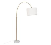 Lampadaire Design Arc "Tilio" 195cm Doré