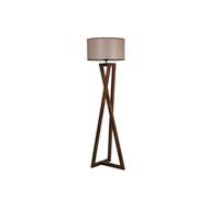Lampadaire design bois et tissu CHLOE