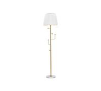 Lampadaire Design en Métal "Hanger" 173cm Blanc & Or