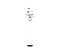 HomCom Lampadaire style industriel 3 abat-jours métal luminosité réglable E27 40 W max Noir