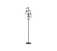 HOMCOM Lampadaire style industriel 40 W max. 3 abat-jours en métal filaire luminosité réglable - ampoule E27 - noir