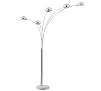 Lampadaire design LED 15 watts lampe chrome lobby éclairage interrupteur à pied en marbre