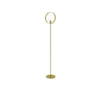 HOMCOM Lampadaire sur pied salon jusqu'à 40W design style art déco anneau en métal doré 28 x 25 x 160 cm doré