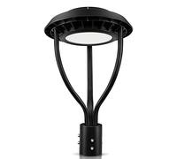 Lampadaire d'extérieur à LED 60 W, éclairage de parking, place, jardin, type IV, lumière du jour 5000 K, ETL, DLC, finition noire