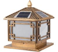 Lampadaire d'extérieur à LED, Lampe Solaire à Colonne, éclairage d'extérieur étanche IP55, éclairage rétro en Aluminium, luminaire Suspendu