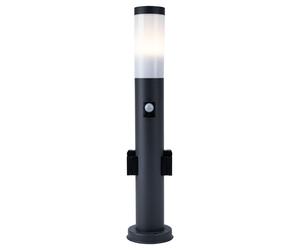 Lampadaire d'extérieur ANTRHAZIT douilles détecteur de mouvement éclairage de jardin acier inoxydable V-TAC 8976