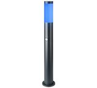 Lampadaire d'extérieur, dimmable, détecteur de mouvement, jardin, cour, lampe en acier inoxydable, télécommande dans un ensemble, y compris les lampes LED RGB
