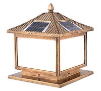 Lampadaire D'Extérieur, Éclairage De Cour, Éclairage Solaire, Borne En Aluminium, Lampe De Clôture, Lampe De Pilier, Éclairage De Jardin Extérieur, Lampadaire, Lampadaire(Une Couleur - Hauteur 35 Cm)
