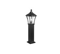 Lampadaire d'extérieur Lampe de colonne de pilier de jardin extérieur IP54 étanche en aluminium Borne en verre Post Lanterne Vintage Antirouille Paysage Parc Rue Patio E27 Éclairage Stigma Light