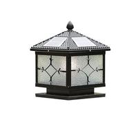 Lampadaire D'Extérieur Moderne En Acrylique Rond, Étanche, Avec Base En Acier Inoxydable, Pour Jardin, Terrasse Ou Pilier, Avec Fixation Sur Poteau./30 Cm