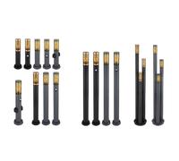 Lampadaire d'extérieur Path light en acier inoxydable avec douille de lampadaire détecteur de mouvement, fumée anthracite, fumée noire, différentes hauteurs, douille E27 schwarz H 110 cm