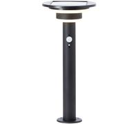 Lampadaire dextérieur solaire avec détecteur de mouvements Brilliant G40406/06 Garvina Module LED LED intégrée 3 W noir