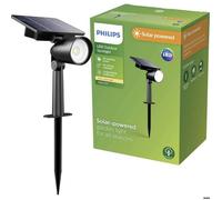 Philips Spot/applique solaire d'extérieur Ashlyn 2700 K 150 lm Noir
