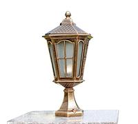 Lampadaire d'extérieur style européen traditionnel Victoria, imperméable, éclairage de jardin, de villa, de pelouse, de maison, rétro, classique, lanterne, porte, colonne, portail, lampe murale, pili