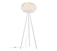 Lampadaire dimmable avec télécommande blanc Lampe sur pied App RGB changement de couleur, métal tissu, 1x 10W810lm blanc chaud-blanc froid, DxH 46,5x140 cm