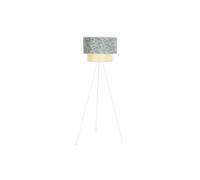 Lampadaire DKD Home Decor Métal Polyester Blanc Vert 220 V 50 W [40 x 40 x 12