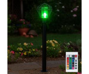 Lampadaire Éclairage D'Extérieur Allée Chemin Dimmable Télécommande Inox