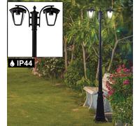 Lampadaire Éclairage D'Extérieur Véranda Candélabre Parc Lanterne Aluminium