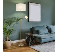 Lampadaire Éclairage Lecture à Vasque Couloir Flexo Spot Tache Tissu H 170 CM
