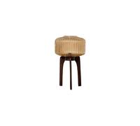 Lampadaire en bois de manguier marron, droit, compact - Chehoma, Marta - H50 cm