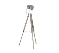 Lampadaire en bois et metal coloris marron clair / argente - diametre 66 x hauteur 142 cm --