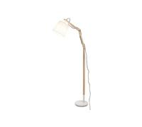 Lampadaire en bois - - Thomas - Blanc - 97,3x24,7x26 cm - LED