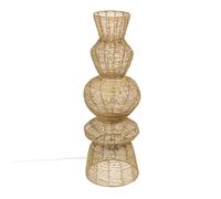 Lampadaire en jute et acier design Naturel 37x37x109 cm