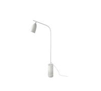 Lampadaire en marbre et acier blanc 8036C, 62 x 15 x 147 cm. -