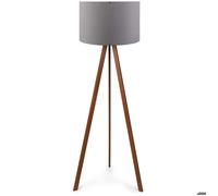 Lampadaire en MDF et PVC Floor gris et marron