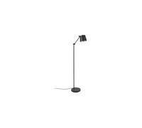 Lampadaire en métal noir, E27, inclinable, lampadaire droit - White Label, Hajo - 55x25x135 cm