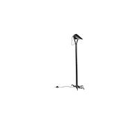 Lampadaire en métal noir, E27, lampadaire droit - Dutchbone, Bucklehead - 27x40x137 cm