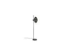 Lampadaire en métal noir, E27, lampadaire droit - White Label, Jaylee - 30x39x158 cm