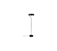 Lampadaire en métal noir et doré, E27, lampadaire droit - Dutchbone, Eclipse - 30x30x130 cm