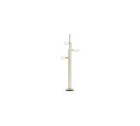 Lampadaire en métal or, E27, 3 ampoules, droit - Hübsch, Balance - 78x28x150 cm