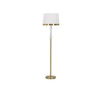 Lampadaire en Verre "Cristal" 153cm Blanc & Or