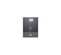 Lampadaire etagere avec tablette claas nickel 60w e27