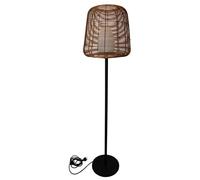Lumisky Lampadaire filaire design poly rotin pour extérieur LED blanc TALL BOHEME H150cm culot E27