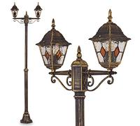 Lampadaire Extérieur Antibes Avec Abat-Jour en Forme de Lanterne - Réverbère pour Jardin, Terrasse, Allée - Luminaire au Style Classique Mais Intemporel, Sans Ampoules