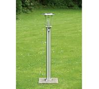 Lampadaire extérieur avec détecteur de mouvements Brilliant York 60 W acier inoxydable 105 cm