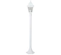 Lampadaire extérieur - BRILLIANT - NISSIE - Blanc - Métal/Verre - 1xE27 60W - IP44